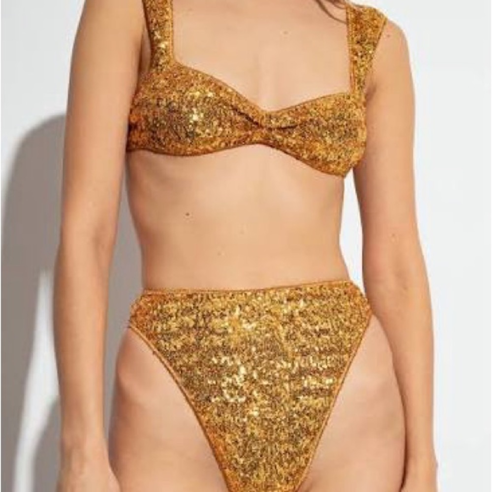 Oséree Paillettes 90s embellished bikini